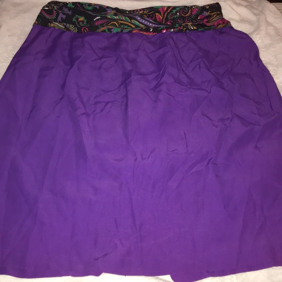 Lisa Collection Dresses & Skirts - Vintage Purple Paisley Skirt